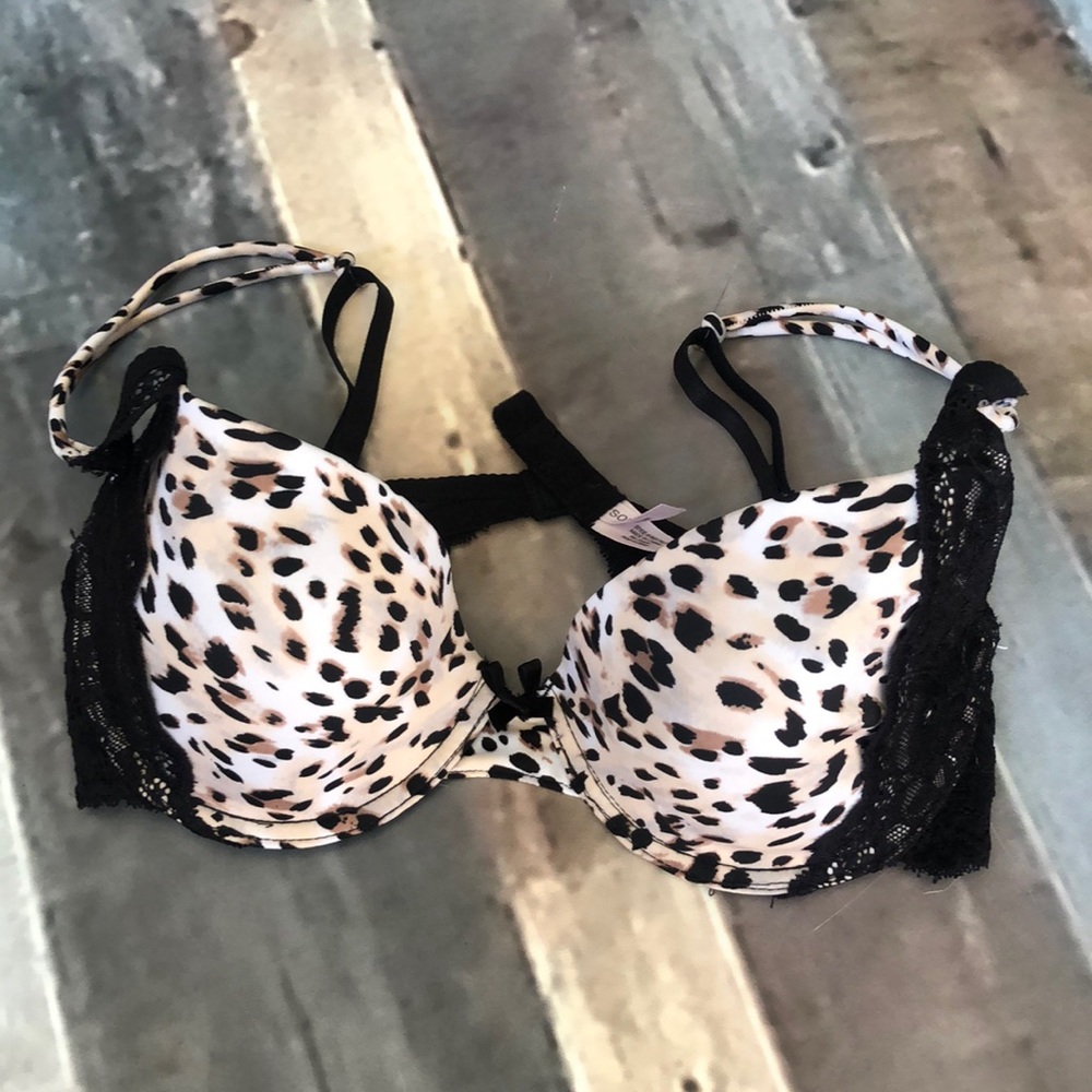 Sophie B. Leopard‎ animal print bra 34C